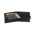 Δερμάτινο Ανδρικό Πορτοφόλι με μαλακο δερμα και RFID μαυρο Lavor 1-6028 black