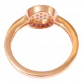 Δαχτυλίδι Ασημένιο 925 Prince silvero Ροζ Χρυσό Με στοχο ματι