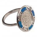 Γυναικειο ασημενιο 925 δαχτυλιδι Prince silvero στρογγυλο με οπαλ πετρα  9Z-RG0089-1L