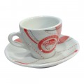 Σετ φλιτζανια espresso Ολυμπιακος απο πορσελανη λευκο κοκκινο 2ΤΜΧ FA06115-OSFP