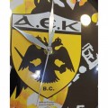 Ρολοι τοιχου Αεκ κλασσικο σχεδιο μαυρο κιτρινο FA06147-2