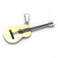 Κολιέ ONE Κλασσική κιθάρα σε κίτρινο χρυσό - ασημί χρώμα από ανοξείδωτο ατσάλι JK-SP1188