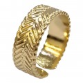 Γυναικειο Δαχτυλιδι ONE από ανοξειδωτο ατσαλι Ρυθμιζόμενο σε χρωμα χρυσο JK-SR1017