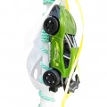 Πασχαλινη λαμπαδα παιδικη με παιχνιδι πρασινο αυτοκινητο με κινηση σε στρογγυλο κερι LAB-4014