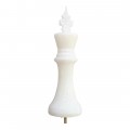 Πασχαλινη Λαμπάδα χιουμοριστικη σκακι Λευκος Βασιλιας σε στικ LM-4259