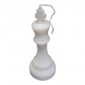 Πασχαλινή Λαμπάδα χιουμοριστικη μεγαλο πιονι σκακι Λευκος Βασιλιας 26cm LM-9004-white