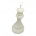 Πασχαλινή Λαμπάδα χιουμοριστικη μεγαλο πιονι σκακι λευκη Βασιλισσα 20cm LM-9005-white