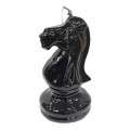 Πασχαλινή Λαμπάδα χιουμοριστικη μεγαλο πιονι σκακι Μαυρο αλογο 17cm LM-9034-black