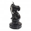 Πασχαλινή Λαμπάδα χιουμοριστικη μεγαλο πιονι σκακι Μαυρο αλογο 17cm LM-9034-black