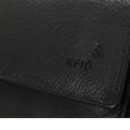 Ανδρικό Δερμάτινο Πορτοφόλι μικρό με RFID μαυρο Lavor-1-3745-black