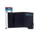 Καρτοθηκη πορτοφόλι Δερμάτινη μπλε με μεταλλική θήκη για πιστωτικές κάρτες Lavor-1-5942-blue