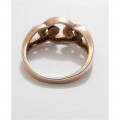 Γυναικειο δαχτυλιδι  ONE ασημι 925  ροζ gold μαυρο χρωμα πετρες ζιργκον ΝΟΥΜΕΡΟ 56 RG3778