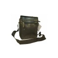 Δερμάτινη Ανδρική Τσάντα Ώμου / Χιαστί σε καφε χρώμα Lavor 1-0016 brown